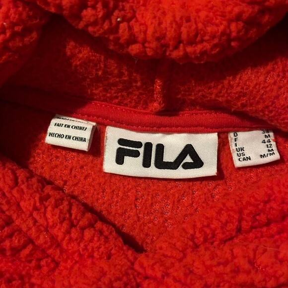 Vintage fila sherpa hoodie - Picture 4 of 5